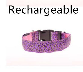 Collier Lumineux LED pour Chien – Motif Léopard