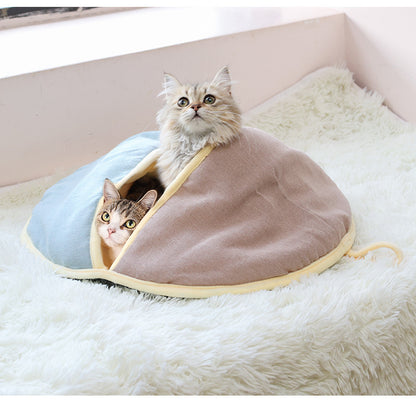 Panier Rond pour Chat – Nid Douillet Hiver