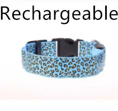 Collier Lumineux LED pour Chien – Motif Léopard