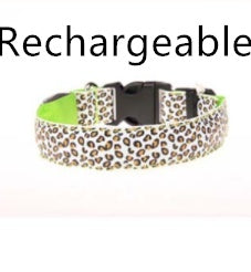 Collier Lumineux LED pour Chien – Motif Léopard