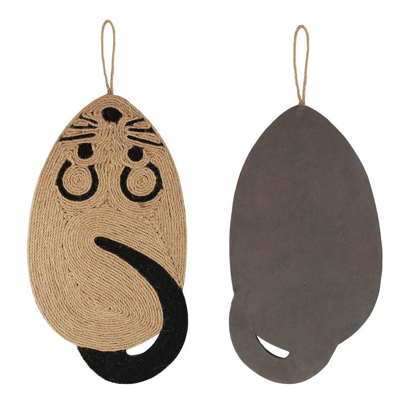 Tapis à Griffer pour Chat en Sisal – Forme Souris