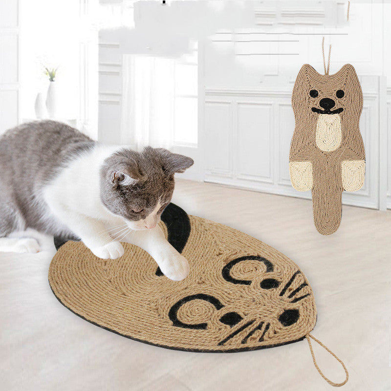 Tapis à Griffer pour Chat en Sisal – Forme Souris