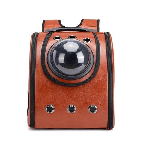 Sac à Dos de Transport pour Animaux – Design Capsule en Similicuir
