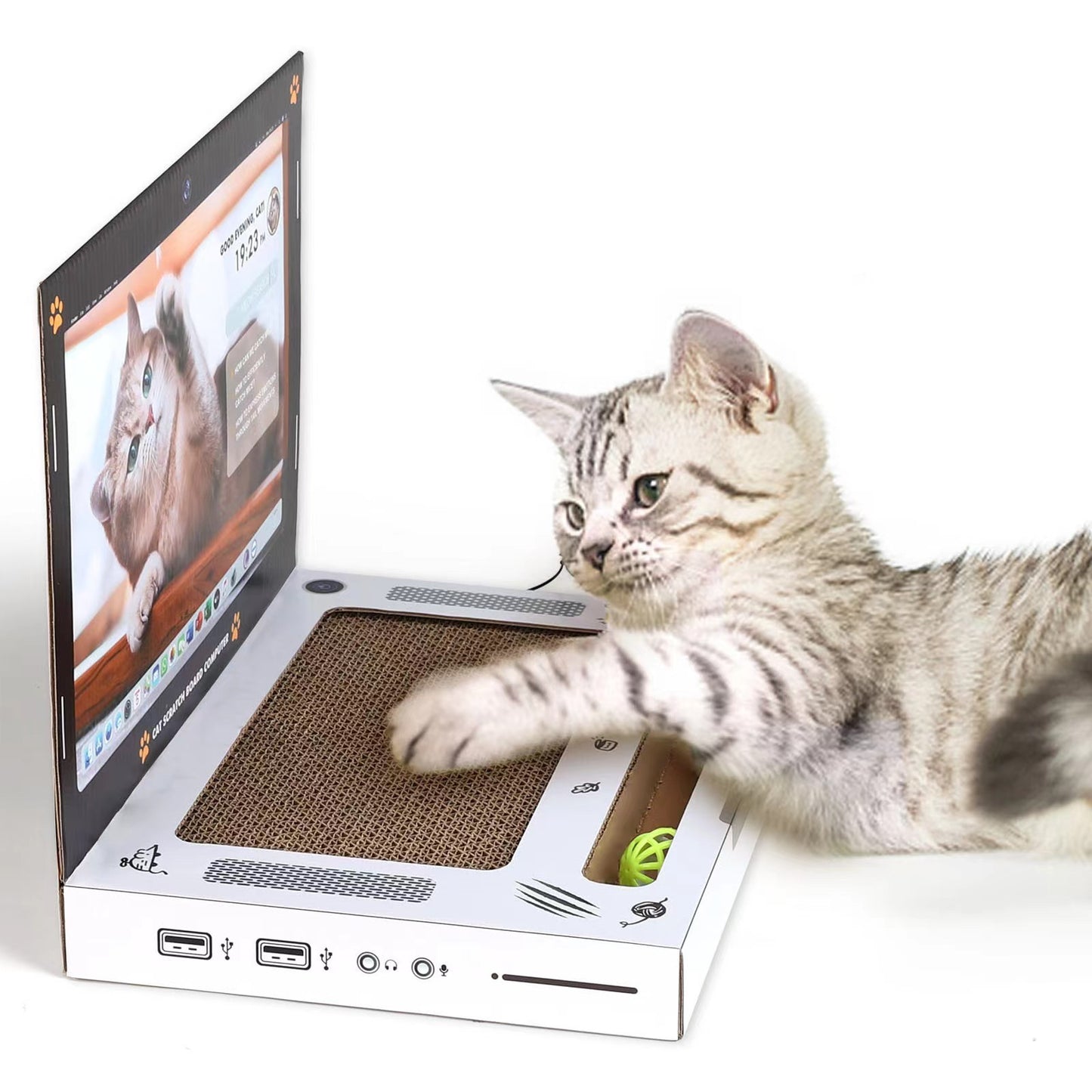 Griffoir pour Chat en Forme d’Ordinateur