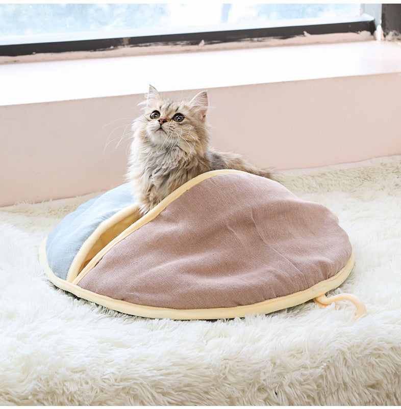 Panier Rond pour Chat – Nid Douillet Hiver