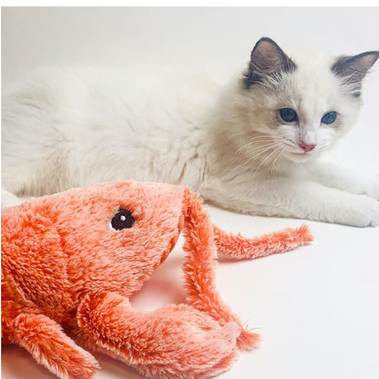Jouet Interactif pour Chat – Crevette Sautante Électrique