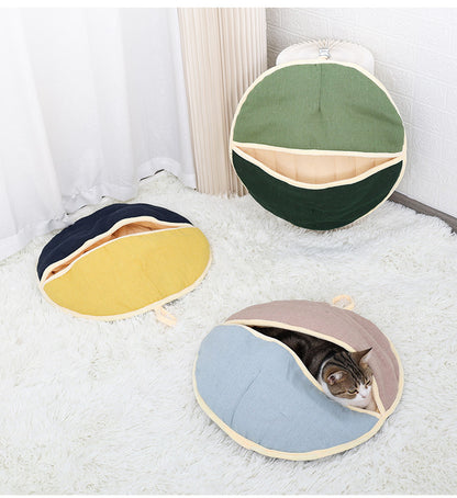 Panier Rond pour Chat – Nid Douillet Hiver