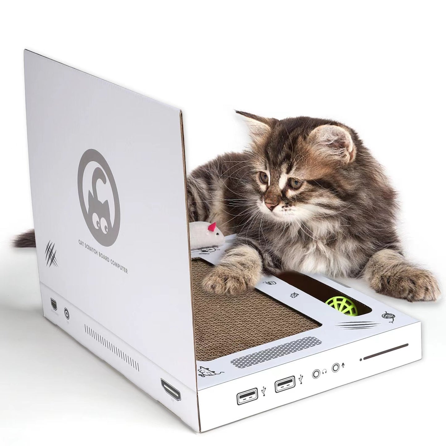 Griffoir pour Chat en Forme d’Ordinateur