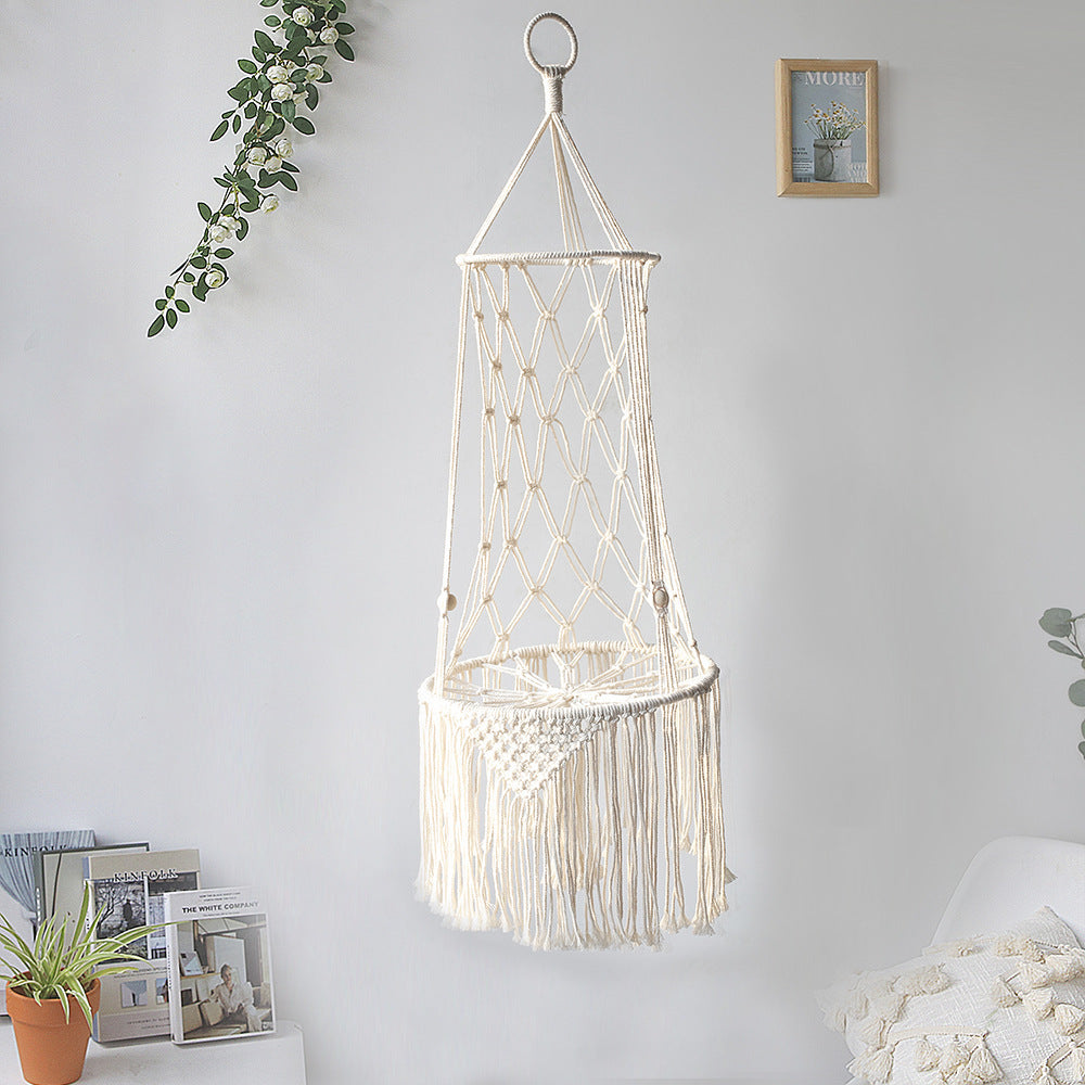 Hamac Suspendu en Macramé pour Chat – Élégance Bohème et Confort Félin